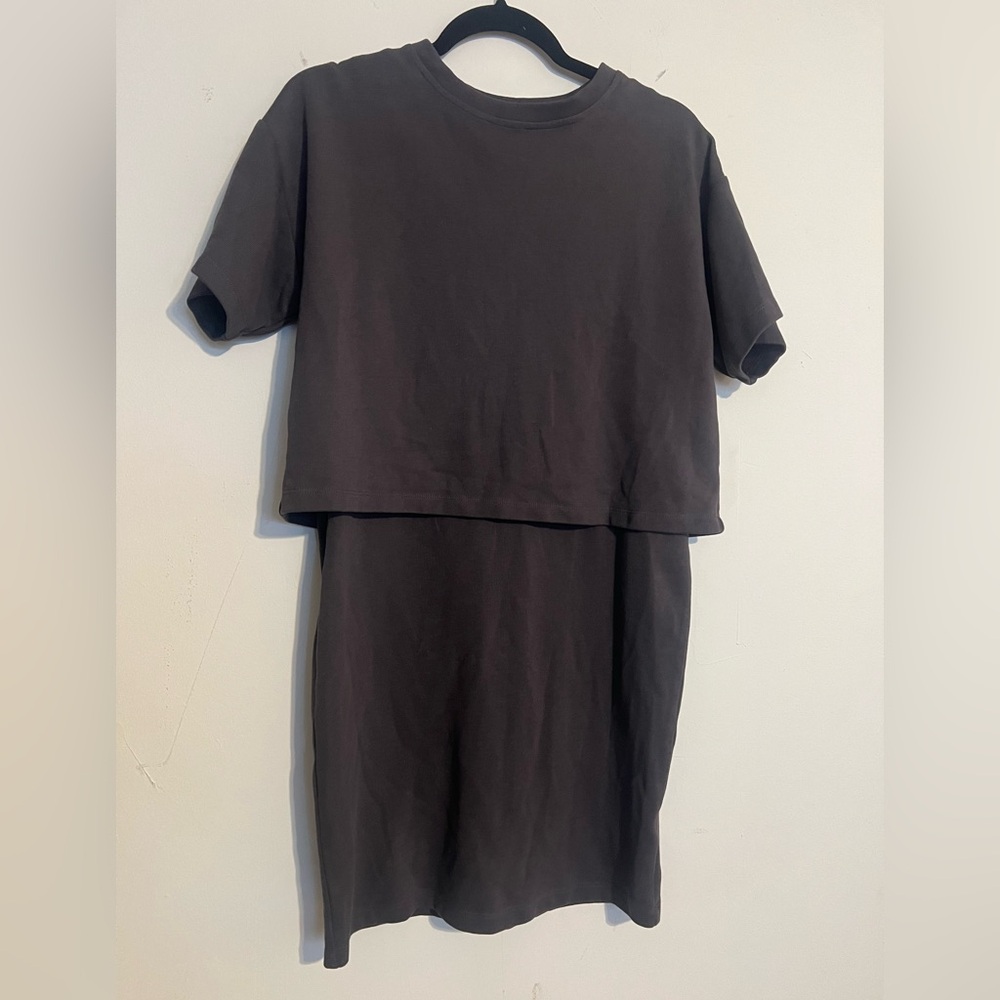 Bae Charcoal Gray Top/skirt dress